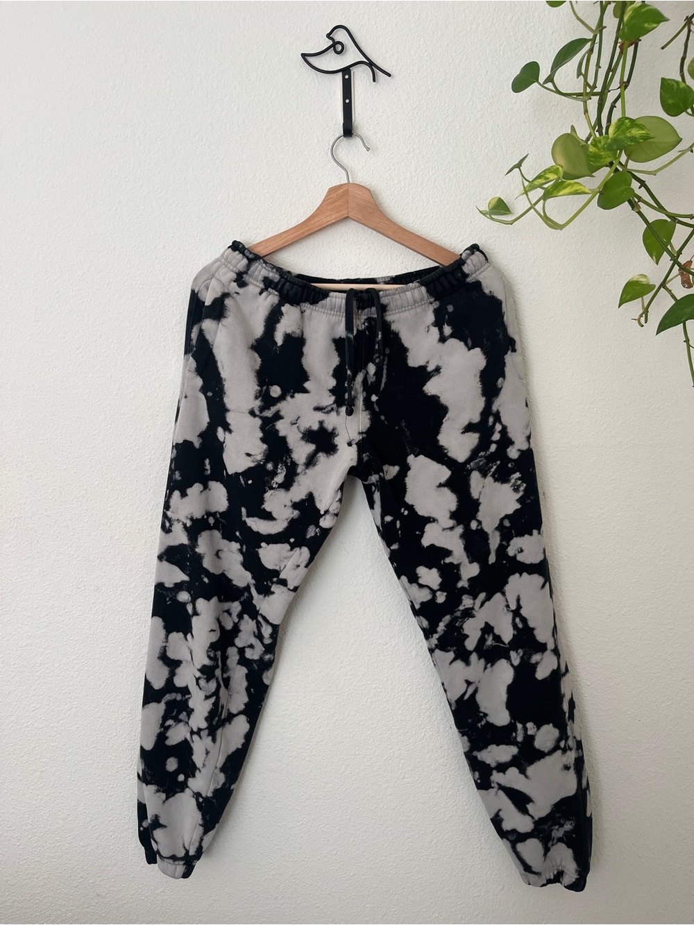 Max Roux Tie-Dye sweatpants Pants - Black and Gray Women’s sz S